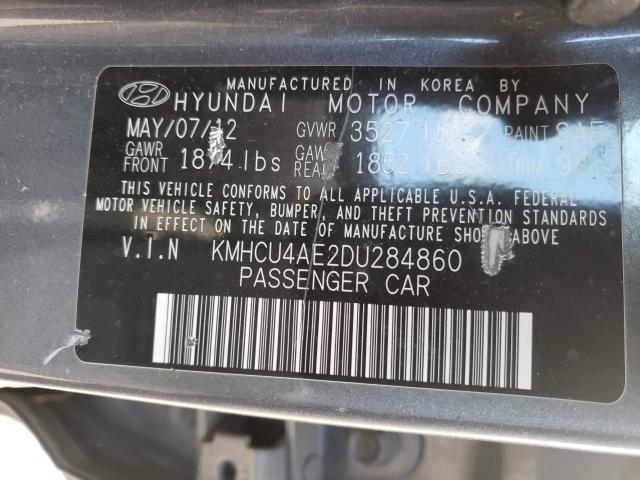 Photo 9 VIN: KMHCU4AE2DU284860 - HYUNDAI ACCENT GLS 