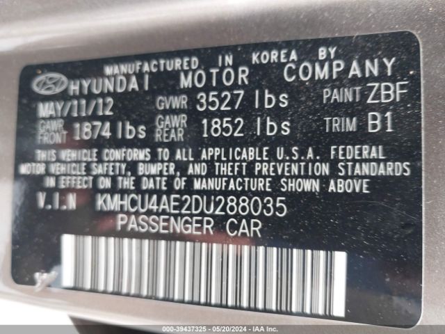 Photo 8 VIN: KMHCU4AE2DU288035 - HYUNDAI ACCENT 