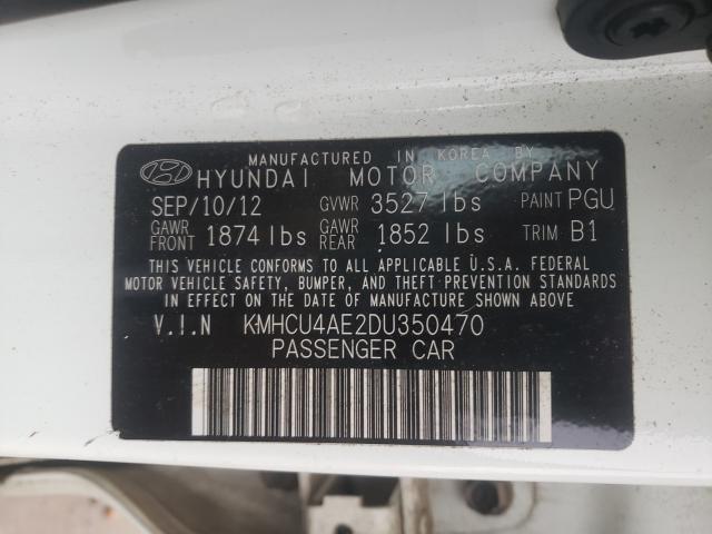 Photo 9 VIN: KMHCU4AE2DU350470 - HYUNDAI ACCENT GLS 