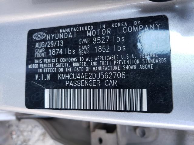 Photo 9 VIN: KMHCU4AE2DU562706 - HYUNDAI ACCENT GLS 