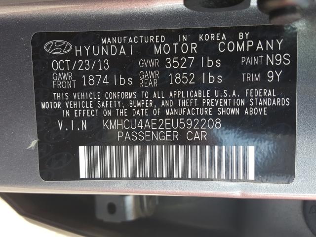 Photo 9 VIN: KMHCU4AE2EU592208 - HYUNDAI ACCENT GLS 