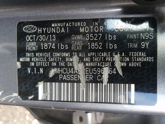 Photo 9 VIN: KMHCU4AE2EU596064 - HYUNDAI ACCENT GLS 