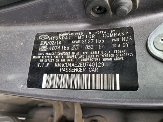 Photo 9 VIN: KMHCU4AE2EU740129 - HYUNDAI ACCENT GLS 