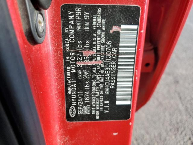 Photo 11 VIN: KMHCU4AE3CU130706 - HYUNDAI ACCENT 