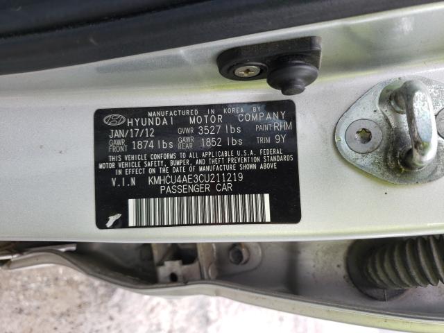 Photo 9 VIN: KMHCU4AE3CU211219 - HYUNDAI ACCENT GLS 