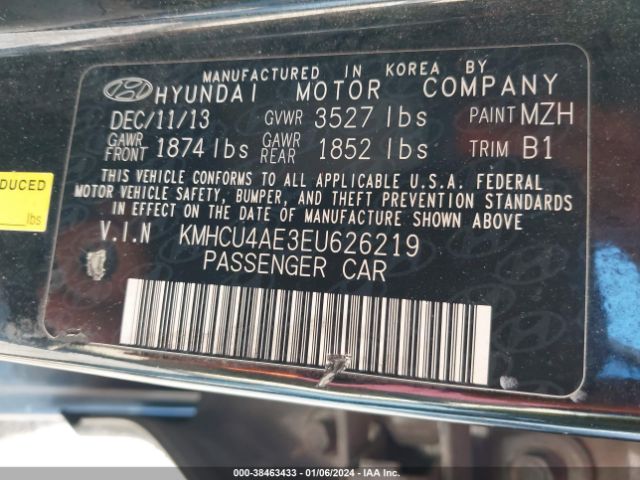 Photo 8 VIN: KMHCU4AE3EU626219 - HYUNDAI ACCENT 