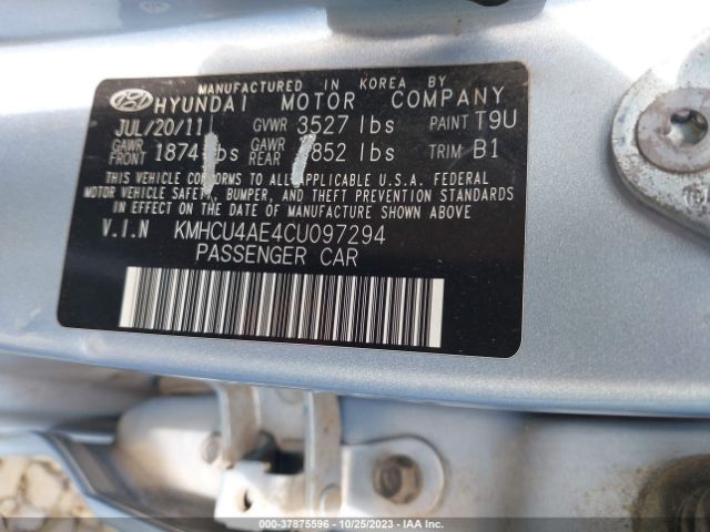 Photo 8 VIN: KMHCU4AE4CU097294 - HYUNDAI ACCENT 