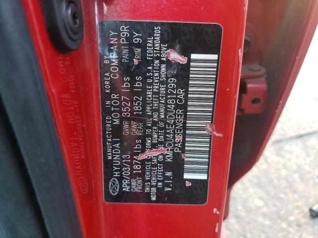 Photo 9 VIN: KMHCU4AE4DU481299 - HYUNDAI ACCENT GLS 