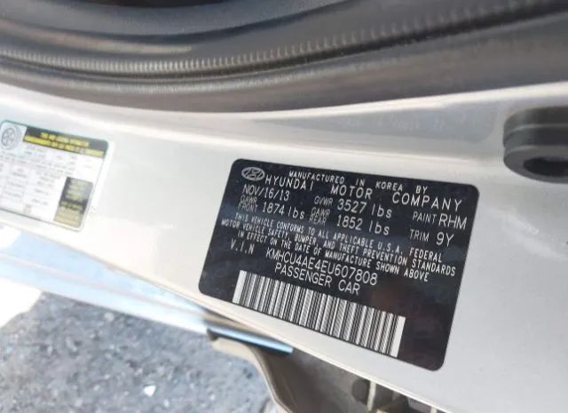 Photo 8 VIN: KMHCU4AE4EU607808 - HYUNDAI ACCENT 