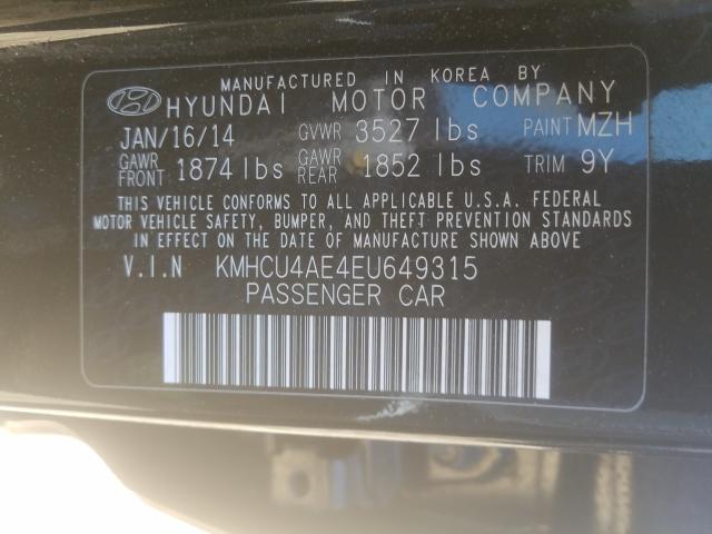 Photo 9 VIN: KMHCU4AE4EU649315 - HYUNDAI ACCENT GLS 