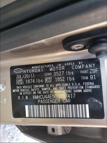 Photo 9 VIN: KMHCU4AE5CU097417 - HYUNDAI ACCENT GLS 