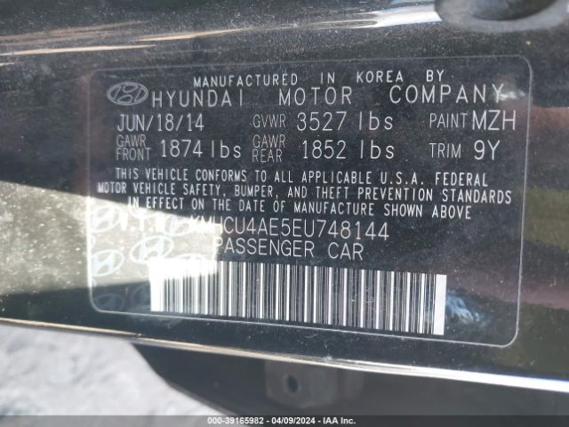 Photo 8 VIN: KMHCU4AE5EU748144 - HYUNDAI ACCENT 