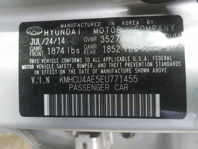 Photo 9 VIN: KMHCU4AE5EU771455 - HYUNDAI ACCENT GLS 