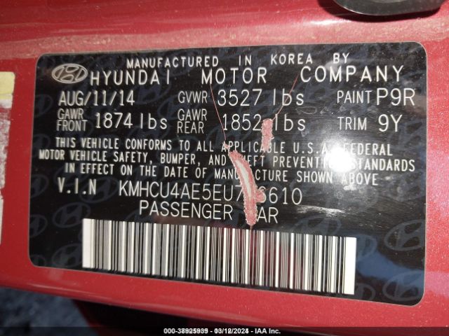 Photo 8 VIN: KMHCU4AE5EU776610 - HYUNDAI ACCENT 