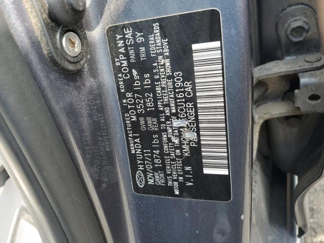 Photo 11 VIN: KMHCU4AE6CU161903 - HYUNDAI ACCENT 