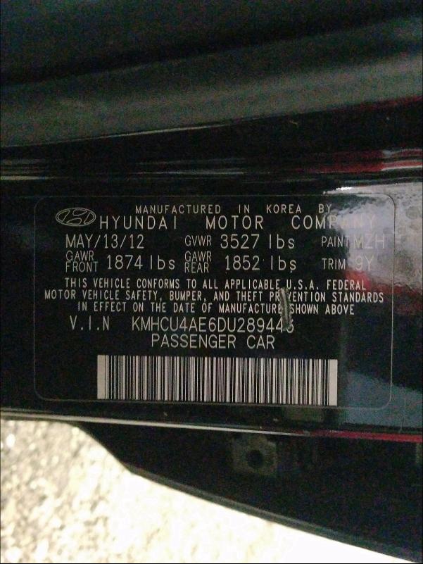 Photo 9 VIN: KMHCU4AE6DU289446 - HYUNDAI ACCENT GLS 