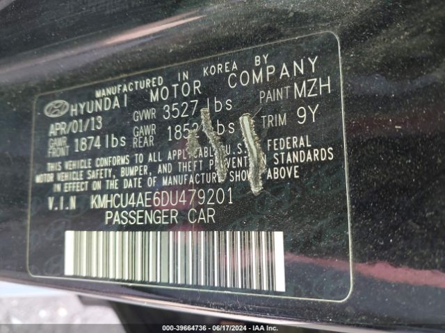 Photo 8 VIN: KMHCU4AE6DU479201 - HYUNDAI ACCENT 