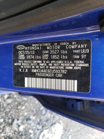 Photo 9 VIN: KMHCU4AE6EU593782 - HYUNDAI ACCENT GLS 