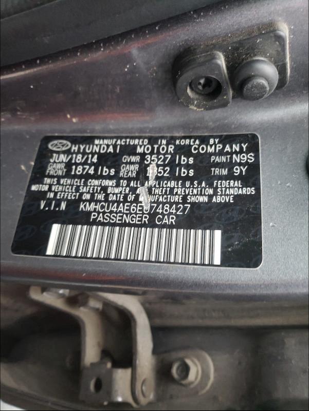 Photo 9 VIN: KMHCU4AE6EU748427 - HYUNDAI ACCENT GLS 