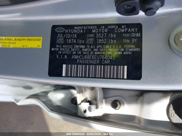 Photo 8 VIN: KMHCU4AE6EU764045 - HYUNDAI ACCENT 