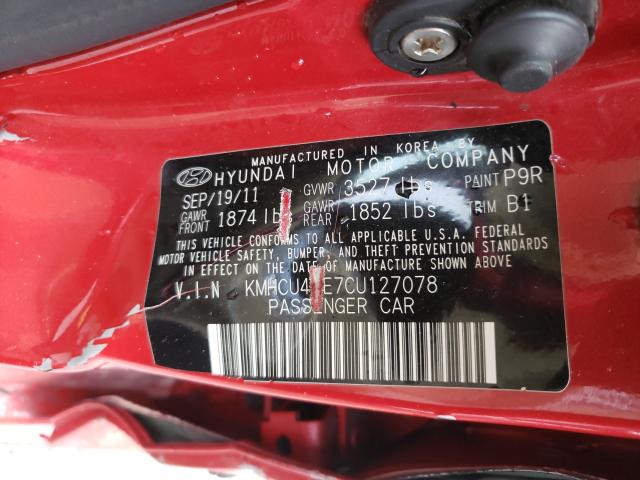 Photo 9 VIN: KMHCU4AE7CU127078 - HYUNDAI ACCENT GLS 