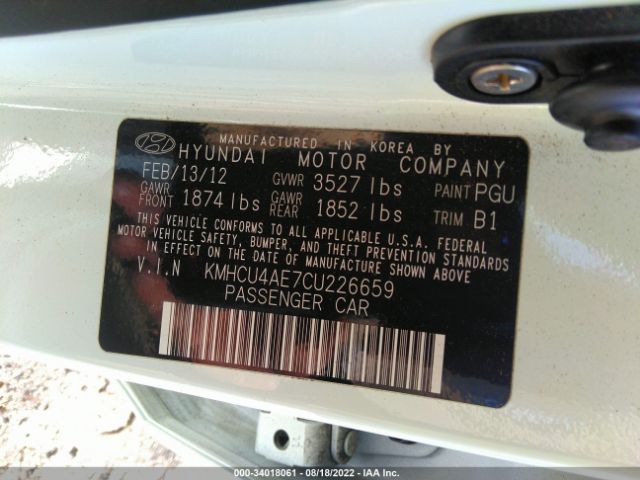 Photo 8 VIN: KMHCU4AE7CU226659 - HYUNDAI ACCENT 