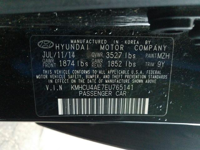 Photo 9 VIN: KMHCU4AE7EU765141 - HYUNDAI ACCENT GLS 