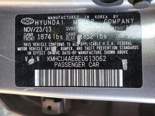 Photo 9 VIN: KMHCU4AE8EU613062 - HYUNDAI ACCENT GLS 