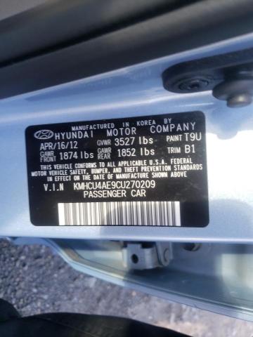 Photo 9 VIN: KMHCU4AE9CU270209 - HYUNDAI ACCENT GLS 