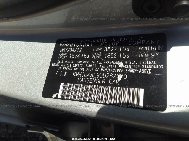 Photo 8 VIN: KMHCU4AE9DU282670 - HYUNDAI ACCENT 