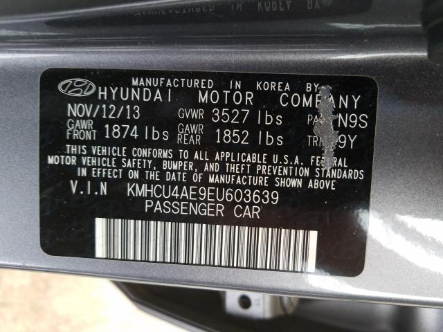 Photo 9 VIN: KMHCU4AE9EU603639 - HYUNDAI ACCENT GLS 