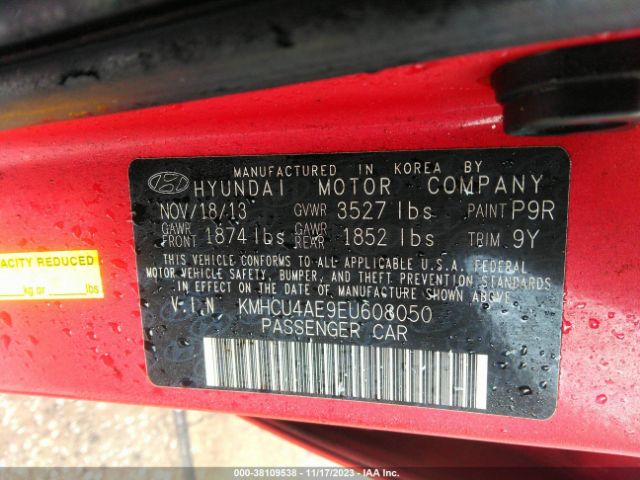 Photo 8 VIN: KMHCU4AE9EU608050 - HYUNDAI ACCENT 