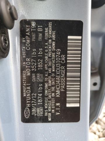 Photo 11 VIN: KMHCU4AEXDU310749 - HYUNDAI ACCENT GLS 