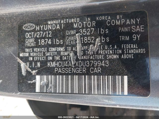 Photo 8 VIN: KMHCU4AEXDU379943 - HYUNDAI ACCENT 