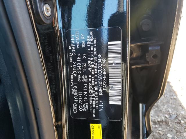 Photo 9 VIN: KMHCU5AE0CU029466 - HYUNDAI ACCENT GLS 