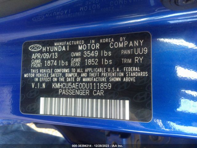 Photo 8 VIN: KMHCU5AE0DU111859 - HYUNDAI ACCENT 