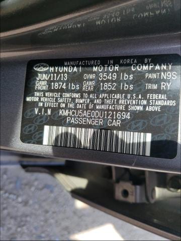 Photo 9 VIN: KMHCU5AE0DU121694 - HYUNDAI ACCENT GLS 