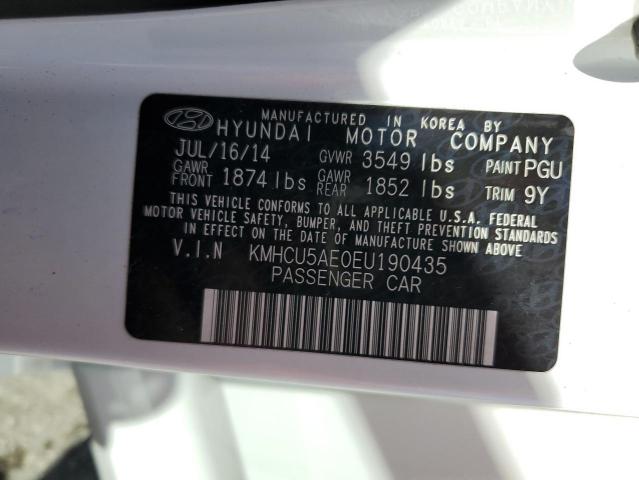 Photo 11 VIN: KMHCU5AE0EU190435 - HYUNDAI ACCENT 