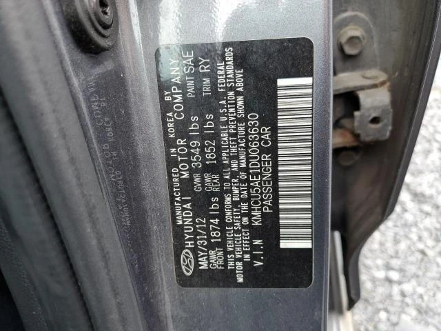 Photo 12 VIN: KMHCU5AE1DU063630 - HYUNDAI ACCENT GLS 