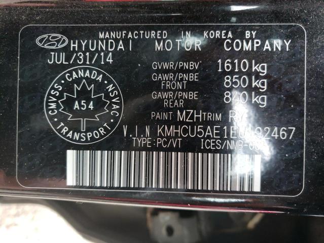 Photo 11 VIN: KMHCU5AE1EU192467 - HYUNDAI ACCENT 