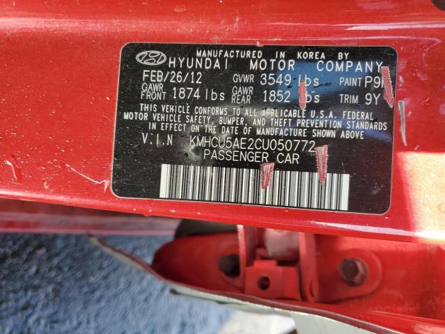 Photo 12 VIN: KMHCU5AE2CU050772 - HYUNDAI ACCENT 