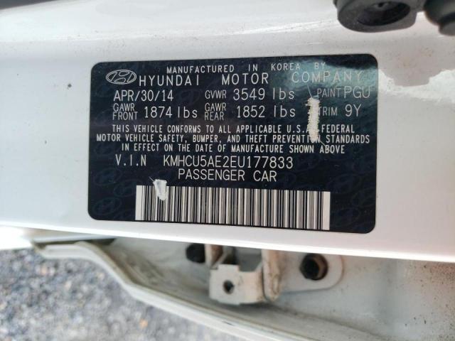 Photo 9 VIN: KMHCU5AE2EU177833 - HYUNDAI ACCENT GLS 