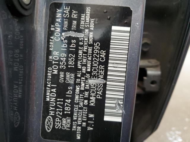 Photo 11 VIN: KMHCU5AE3CU022995 - HYUNDAI ACCENT GLS 