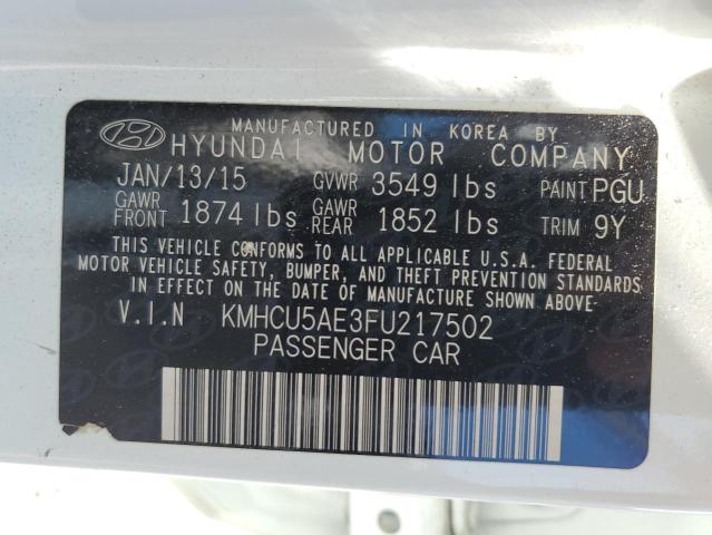 Photo 11 VIN: KMHCU5AE3FU217502 - HYUNDAI ACCENT GLS 