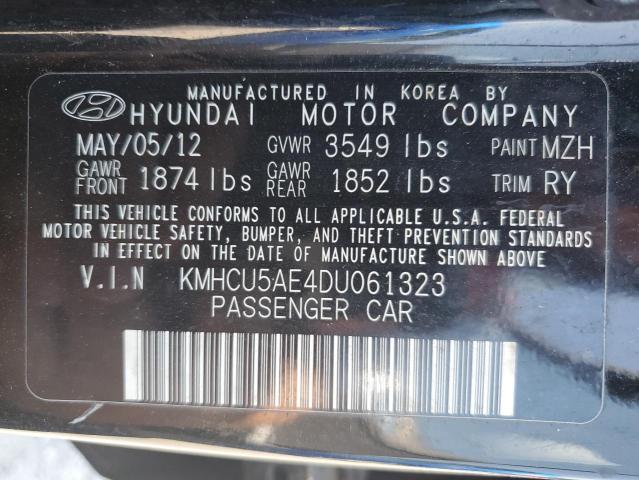 Photo 12 VIN: KMHCU5AE4DU061323 - HYUNDAI ACCENT 