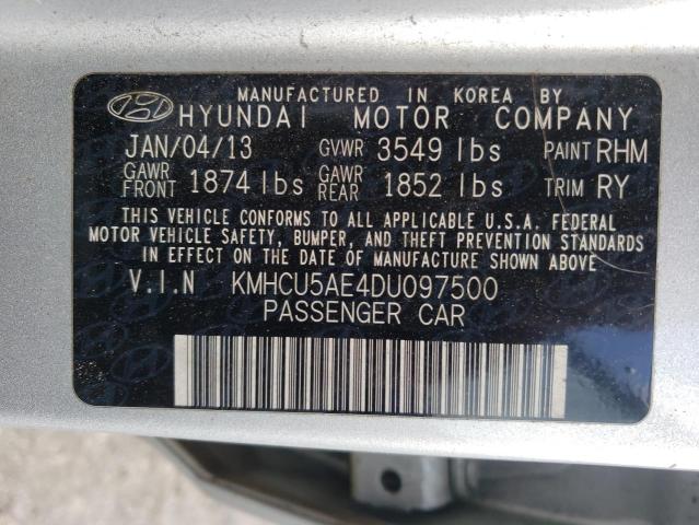 Photo 9 VIN: KMHCU5AE4DU097500 - HYUNDAI ACCENT GLS 