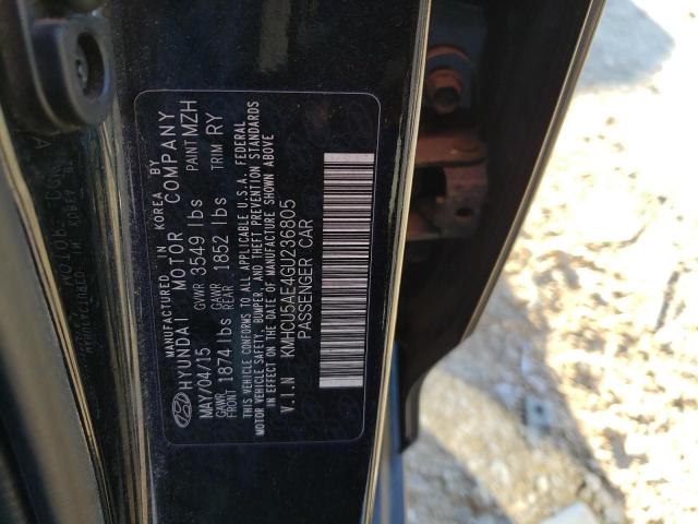 Photo 11 VIN: KMHCU5AE4GU236805 - HYUNDAI ACCENT 