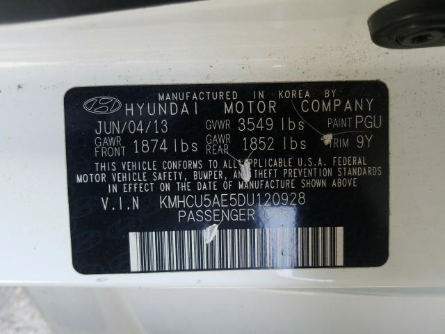 Photo 9 VIN: KMHCU5AE5DU120928 - HYUNDAI ACCENT GLS 