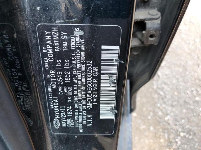 Photo 9 VIN: KMHCU5AE6CU002532 - HYUNDAI ACCENT GLS 