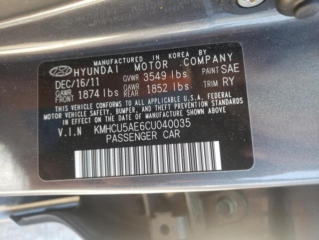 Photo 9 VIN: KMHCU5AE6CU040035 - HYUNDAI ACCENT GLS 